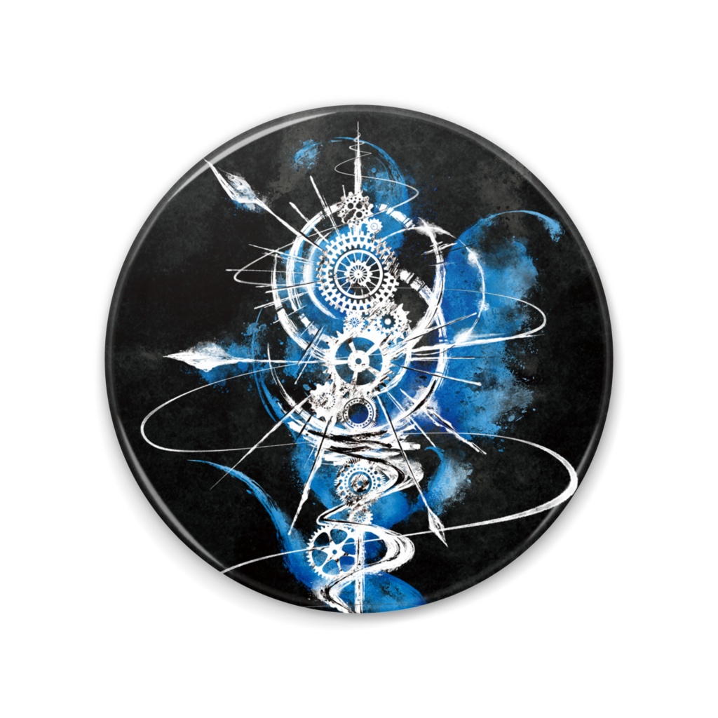 75mm歯車廻黒缶ミラー