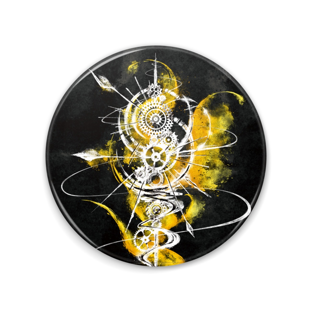 75mm歯車廻黒缶ミラー