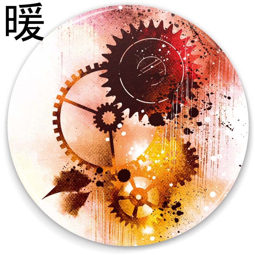 75mm歯車霧雨缶ミラー5種