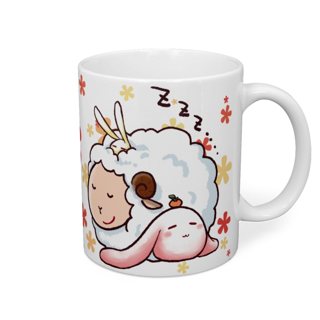 もちうさぎシリーズマグカップ
