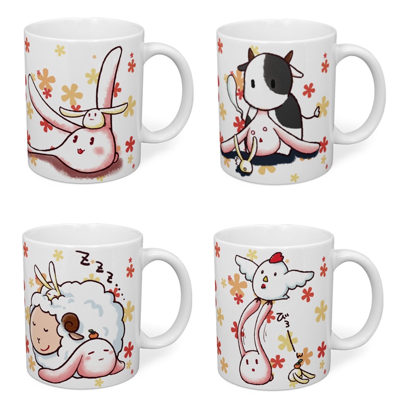 もちうさぎシリーズマグカップ