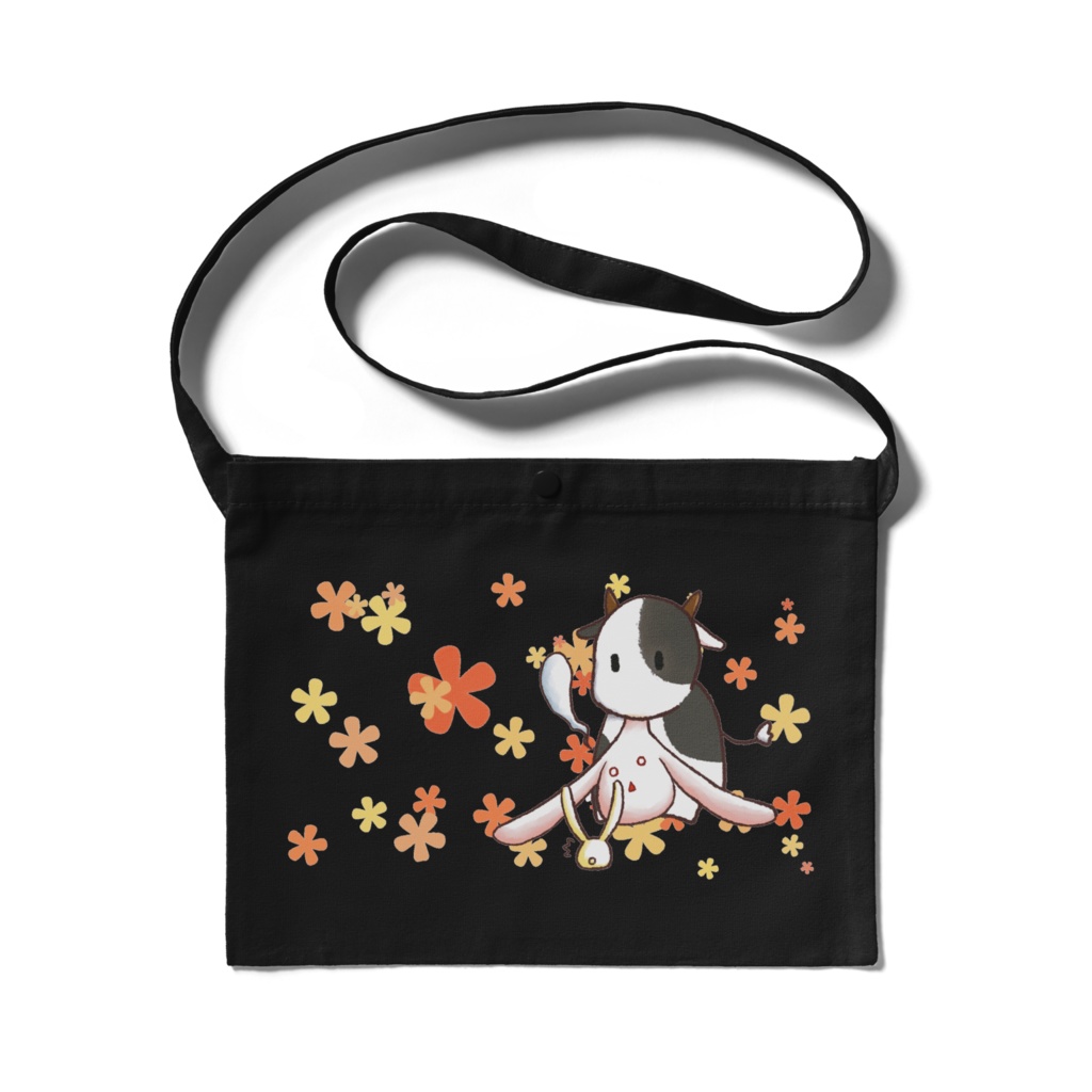 もちうさぎと牛サコッシュ4色