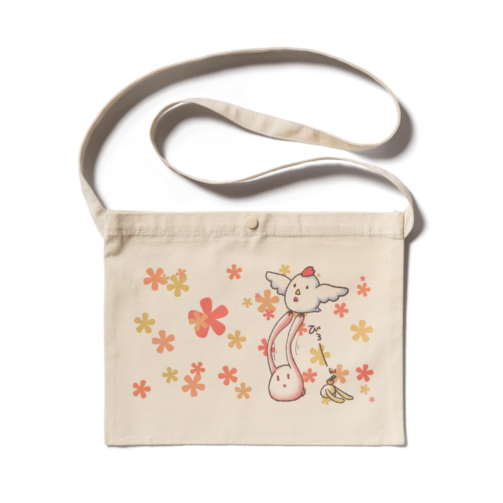 もちうさぎと鶏サコッシュ4色