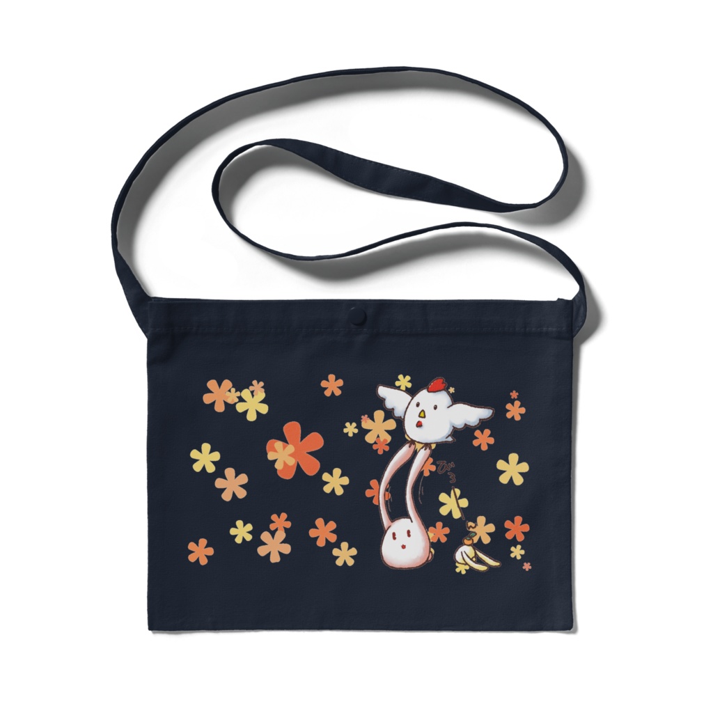 もちうさぎと鶏サコッシュ4色