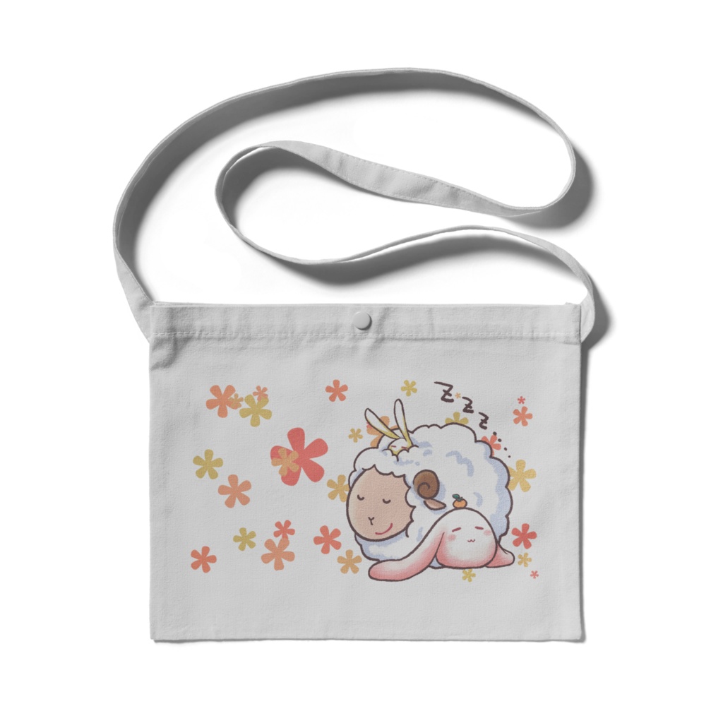 もちうさぎと羊サコッシュ4色