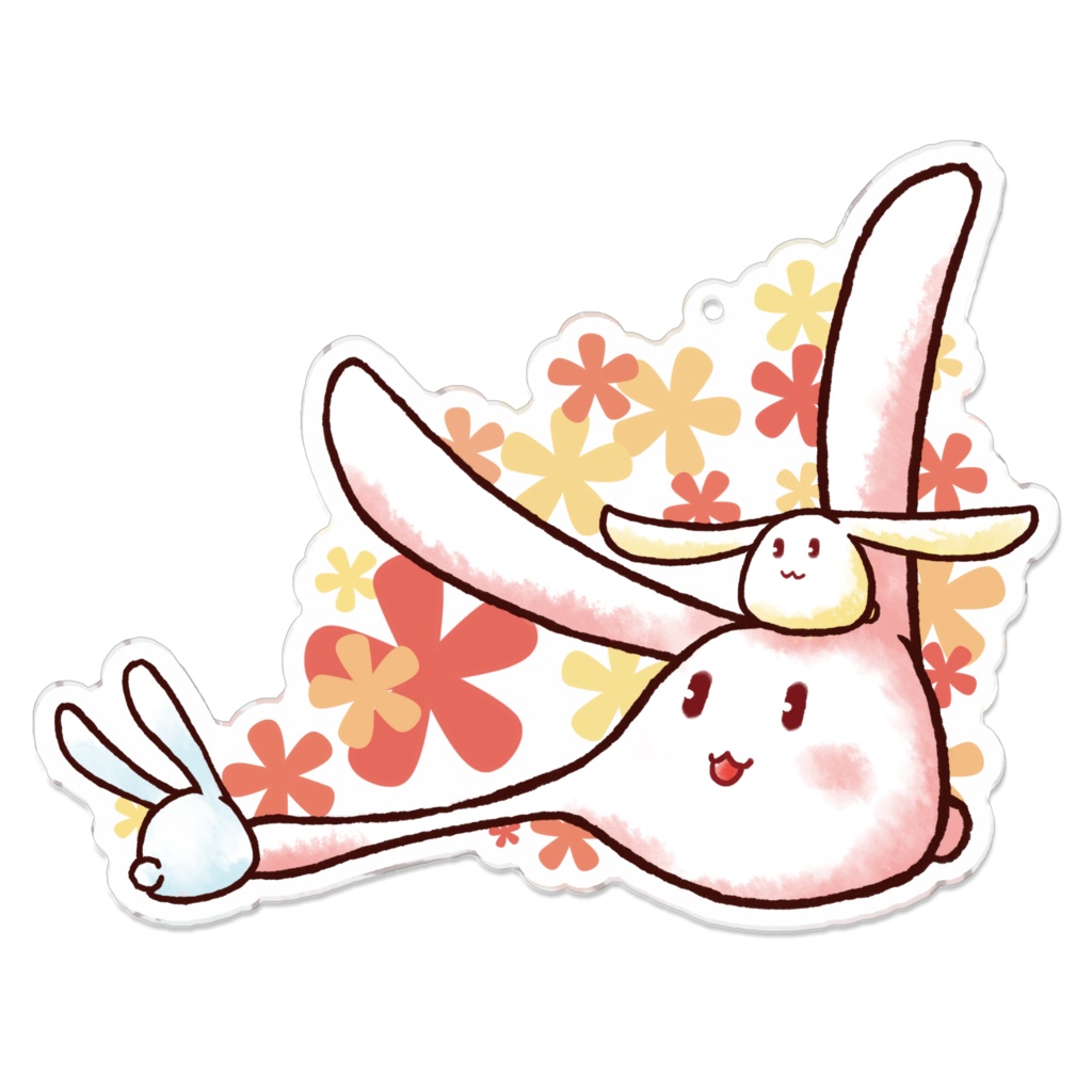 もちうさぎアクリルキーホルダー