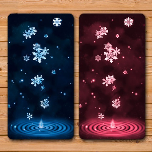 送料無料 【雪の雫モバイルバッテリー】受注生産