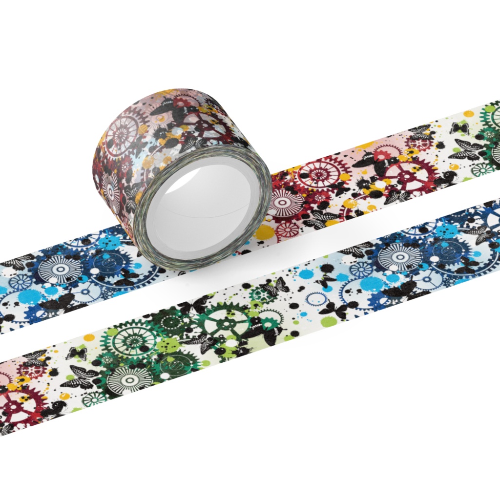 歯車蝶マスキングテープ