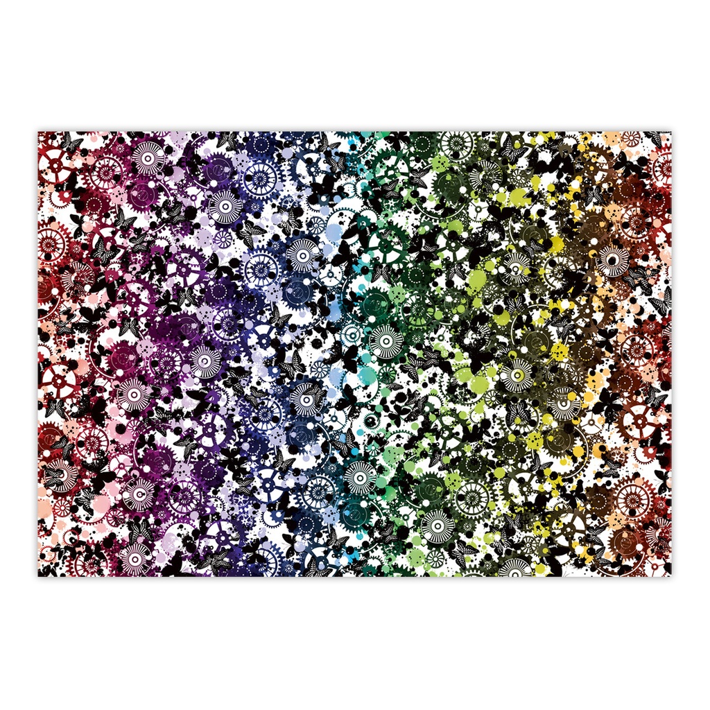 歯車蝶 A4 デザインペーパー