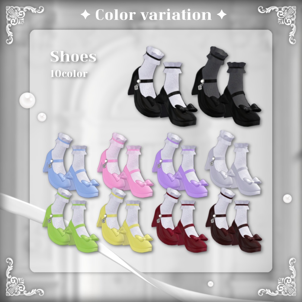 【VRChat向け3D衣装】Scure Clover🍀🖤