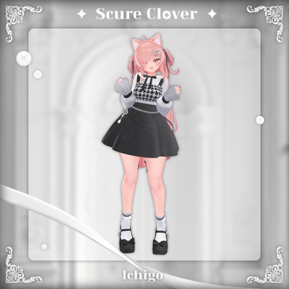 【VRChat向け3D衣装】Scure Clover🍀🖤