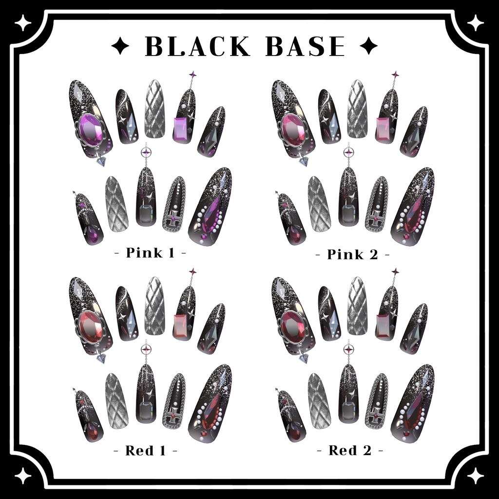 【VRChat向け3Dネイル】LS_Nail02💎◆