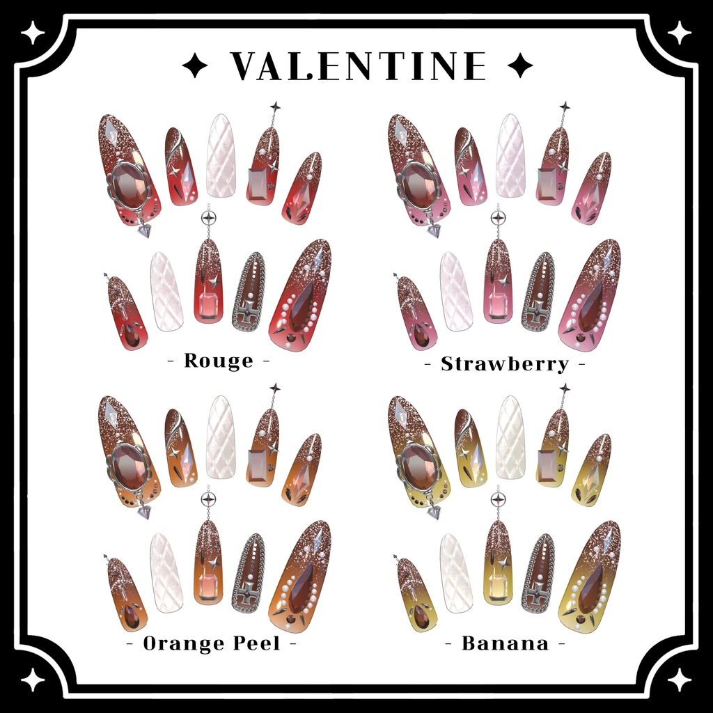 【VRChat向け3Dネイル】LS_Nail02💎◆