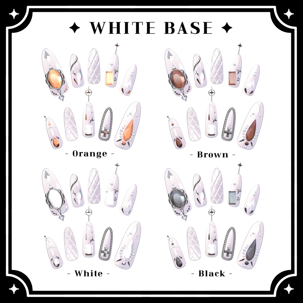 【VRChat向け3Dネイル】LS_Nail02💎◆