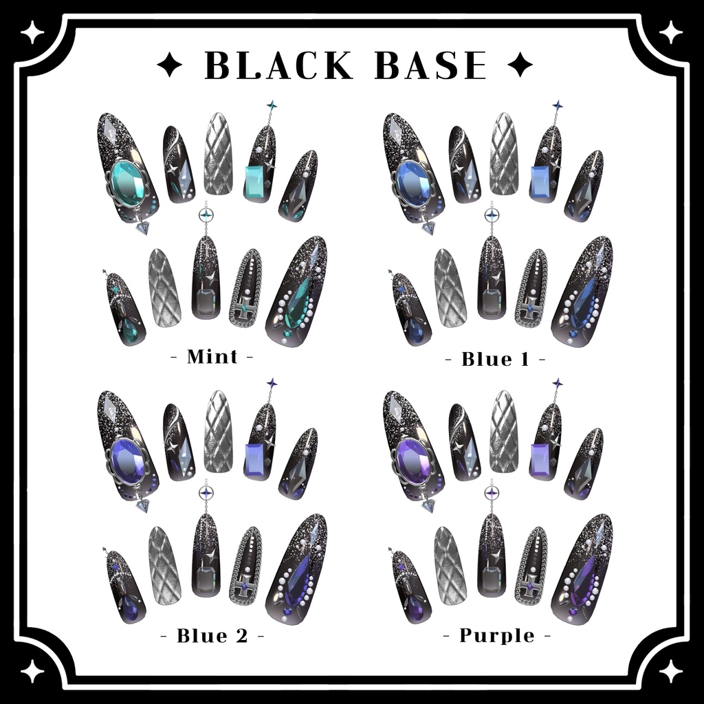 【VRChat向け3Dネイル】LS_Nail02💎◆