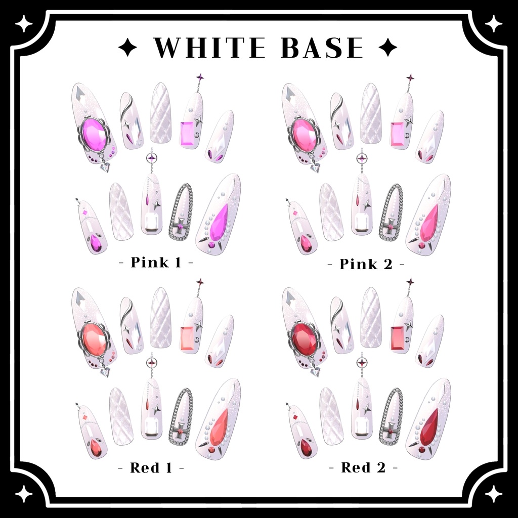 【VRChat向け3Dネイル】LS_Nail02💎◆