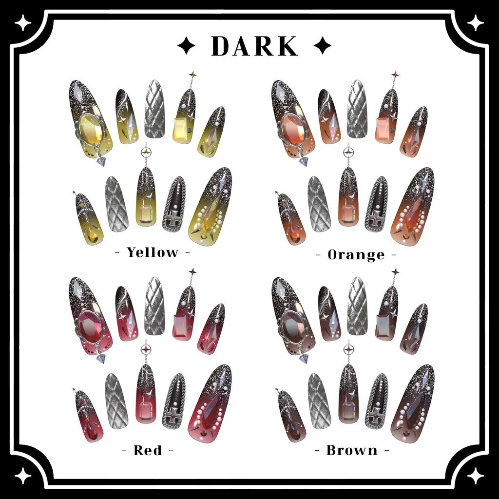 【VRChat向け3Dネイル】LS_Nail02💎◆