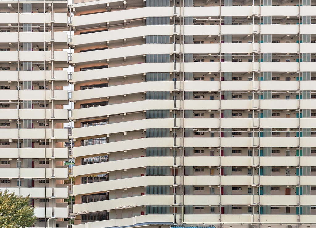 団地の表面