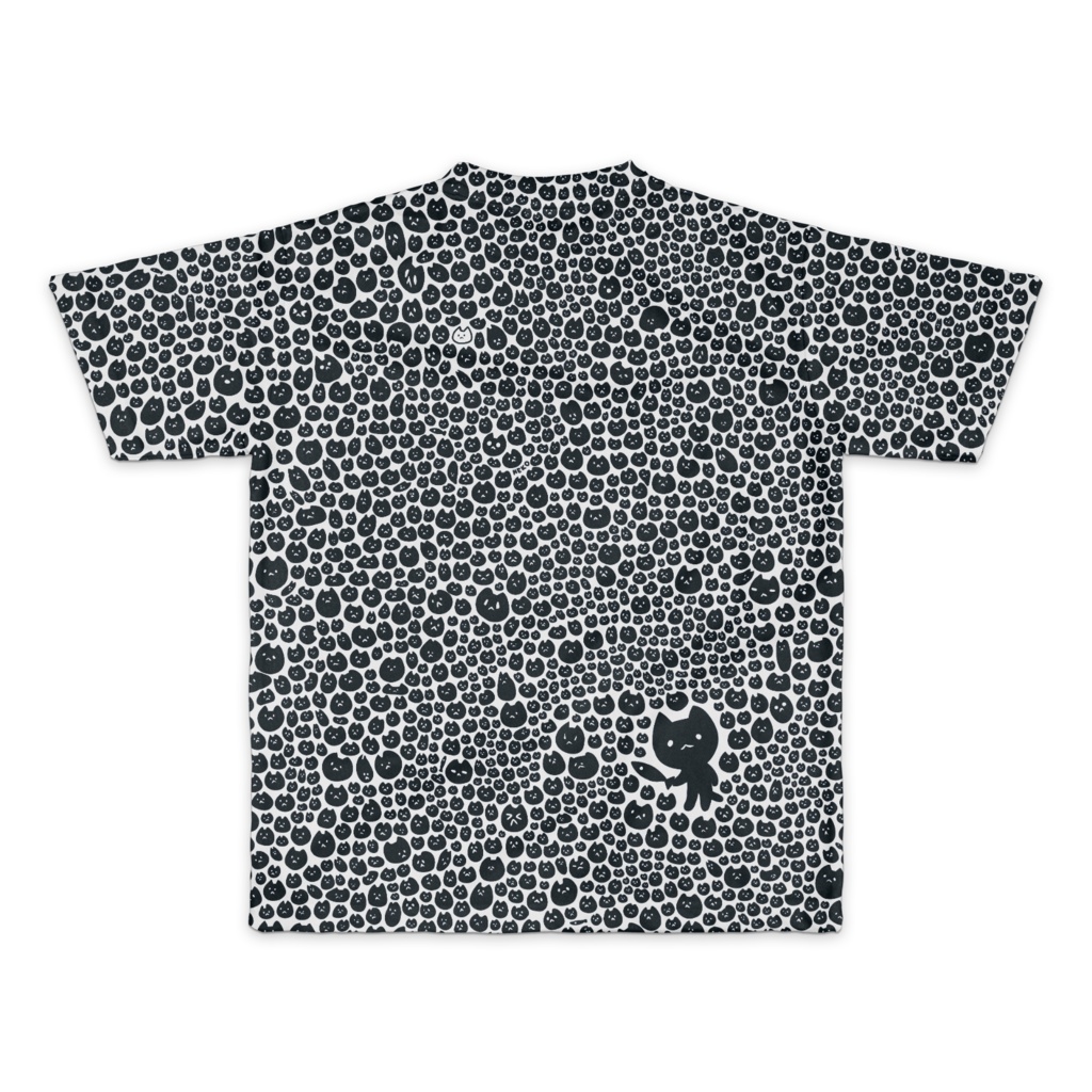 ねこだらけTシャツ
