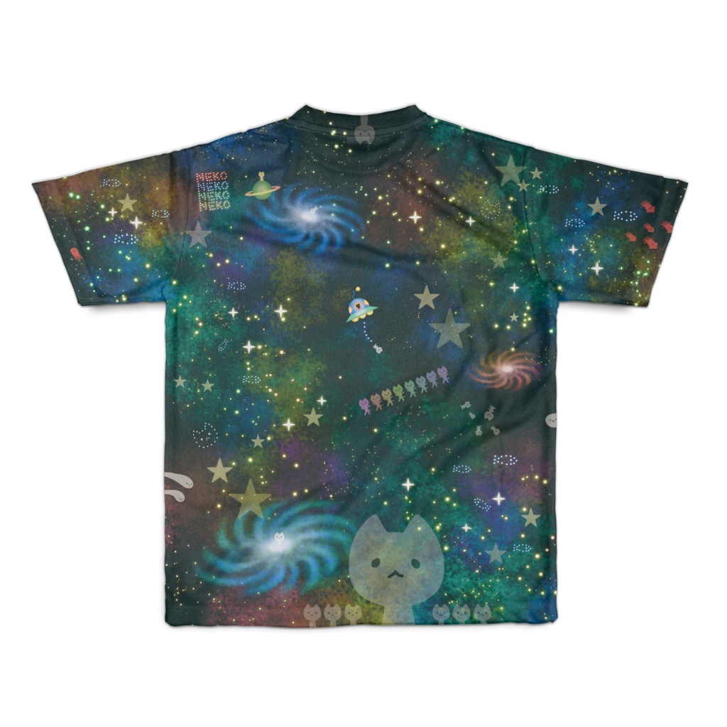 ねこ宇宙Tしゃつ