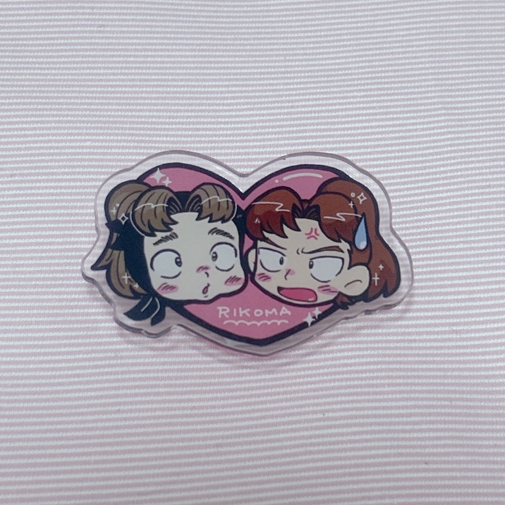 ♡利こまバッジクリップ♡