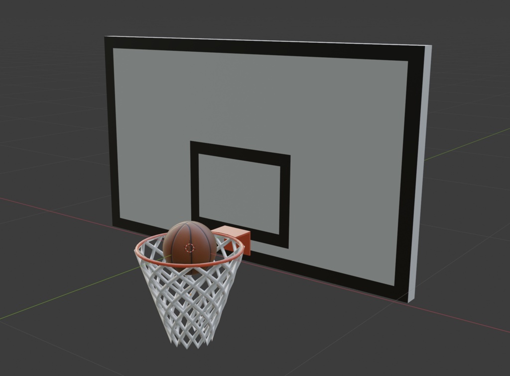 バスケットボール&ゴール イラスト下地セット