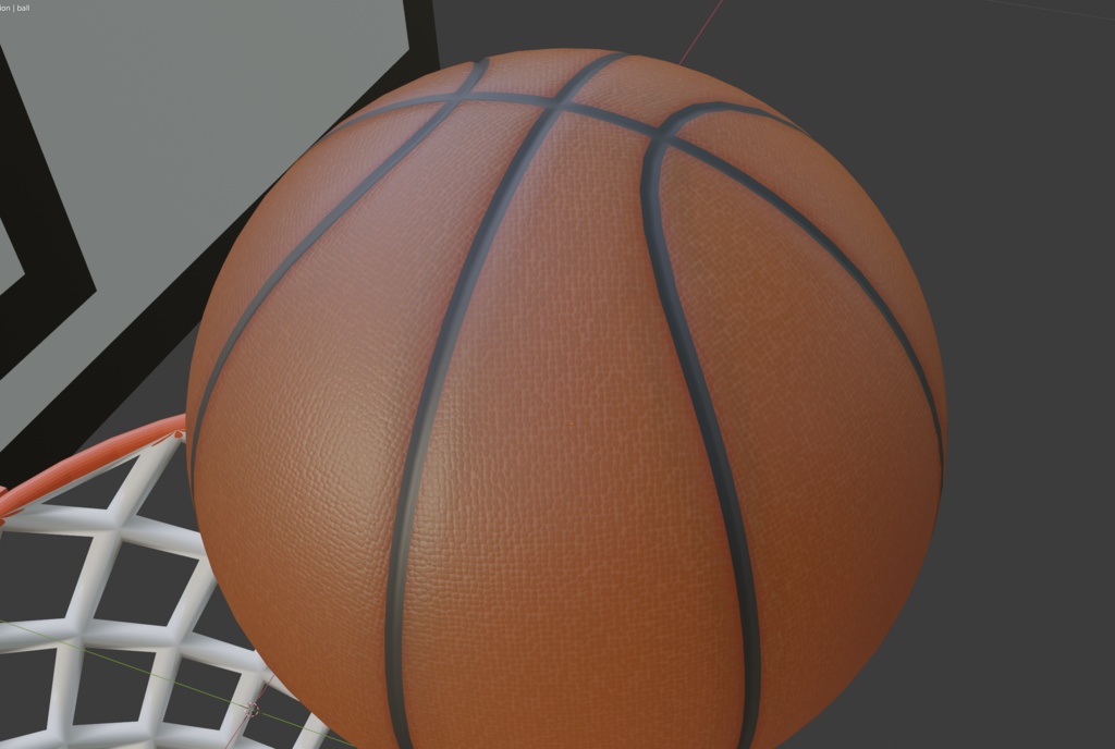 バスケットボール&ゴール イラスト下地セット