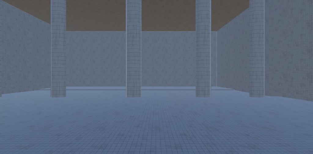 Empty room with pipes