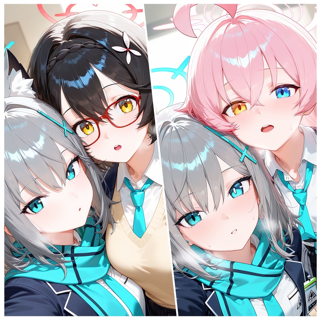 Ai♡Scream! 02 小鳥遊ホシノ-奥空アヤネ-砂狼シロコ (126-P)