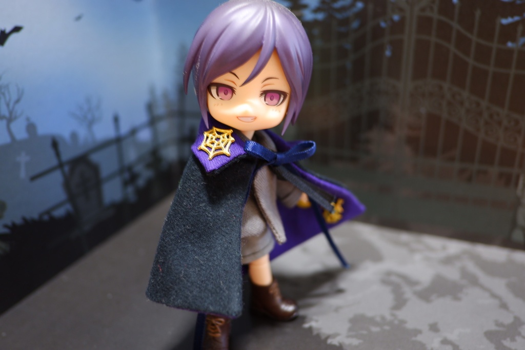 オビツ11サイズ ハロウィンマント(紫)