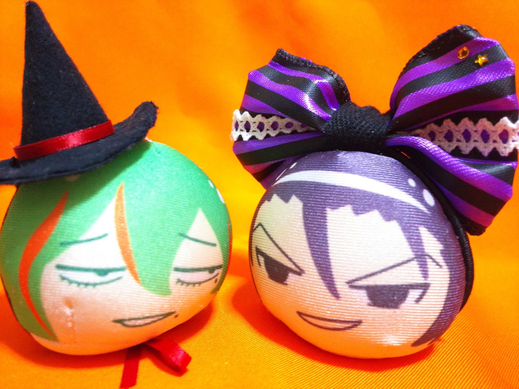 ≪Reduced price≫ おまんじゅうカチューシャ ハロウィンカラーリボン