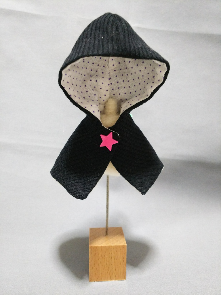 オビツ11サイズ フード付きケープ