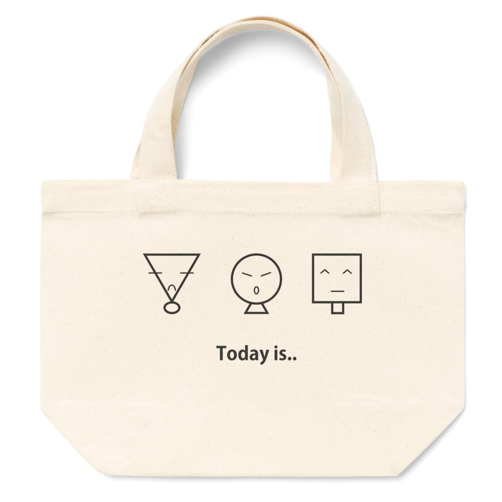 あなたの今日はどうですか シンプルなイラストのバッグ Avanis Booth