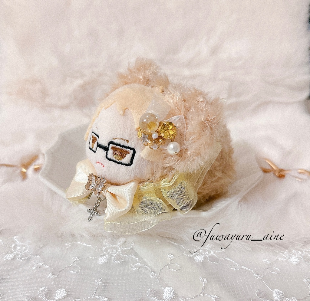 レースとパールのぬいイヤリング✮*。゚