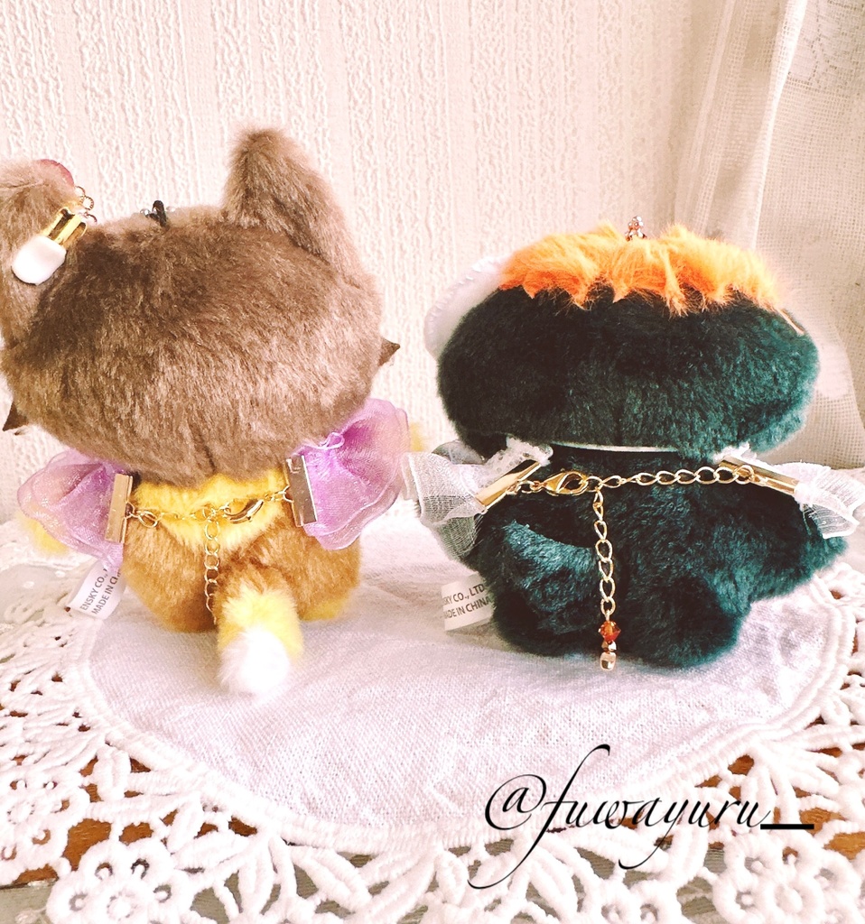 【9/27 21時(予定)から】ちみけも・ちびぐるみサイズ 天使になれちゃうぬいチョーカー