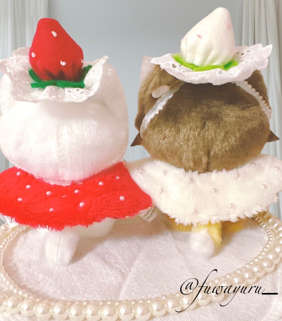 【10/25 21時~】Strawberry Holic (ぬい用いちごカチューシャとケープセット)