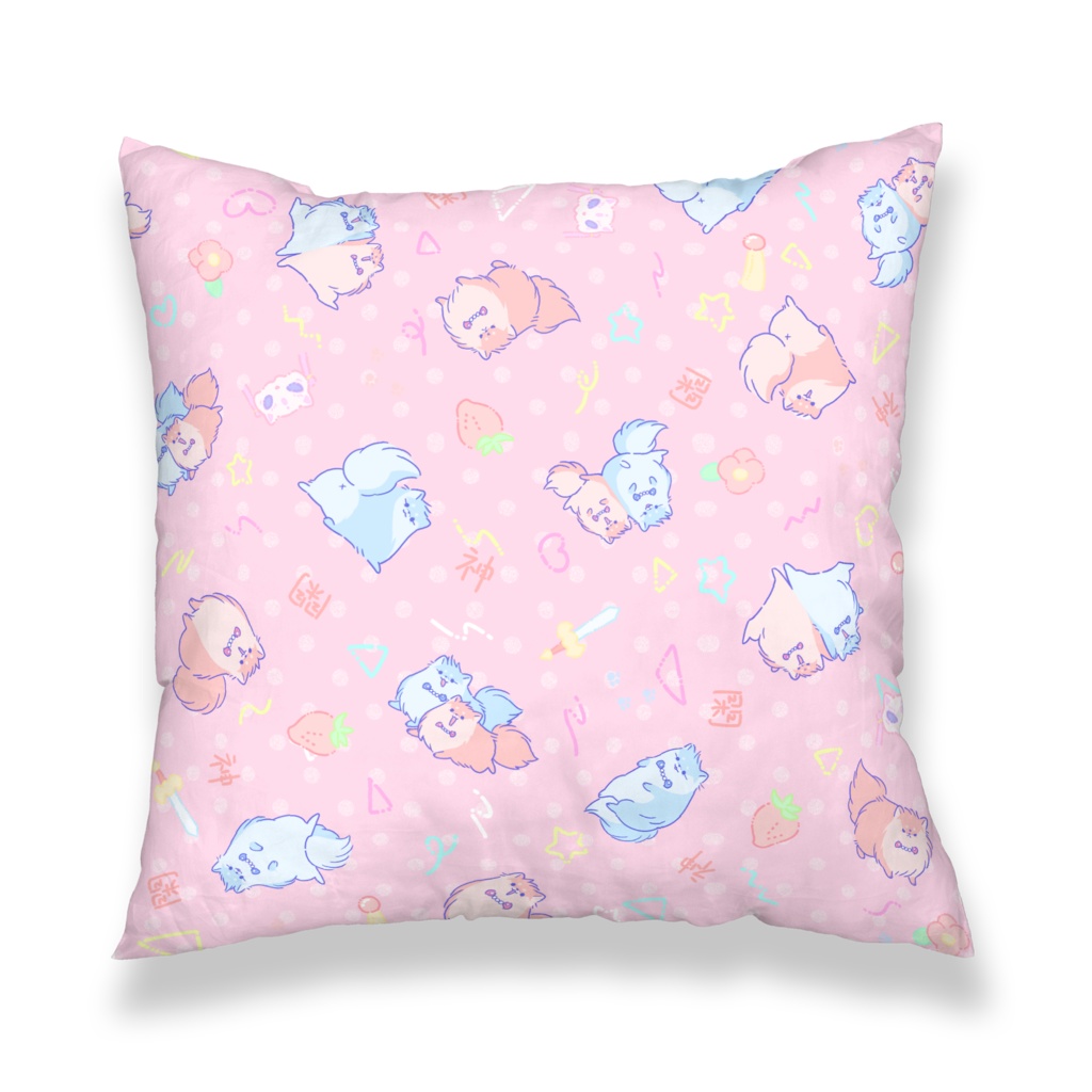 【閑神】こまぽめクッションカバー