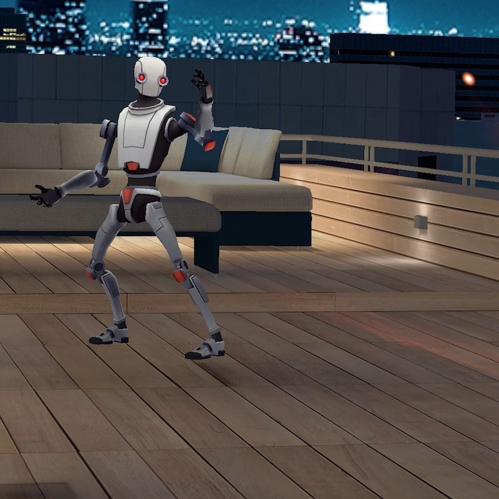 032.ビーム攻撃を受けてやられる人のanimation