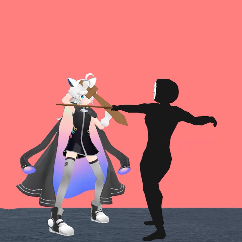 052.剣で戦うanimation2人分