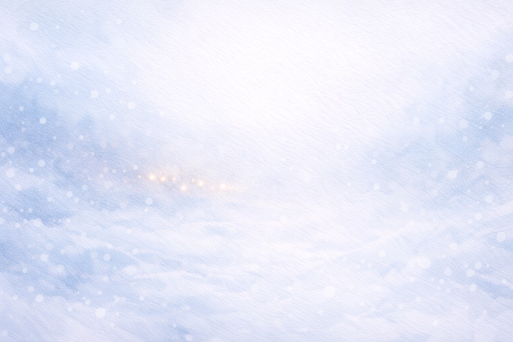 冬の夜明け前 – 静寂の風景