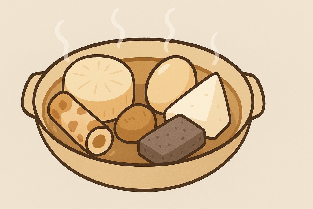 食べ物イラストセット（赤酒＆お屠蘇・おでん・ジンギスカン）