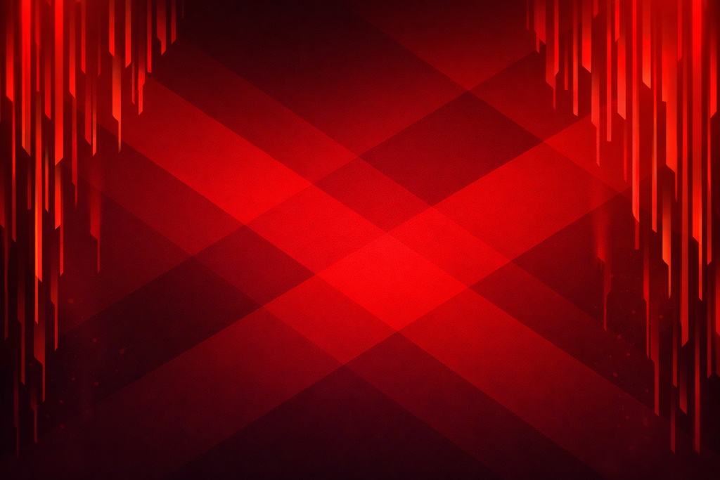 【16:9 背景素材】レッドカーテン・ストライプ｜イベント・感情演出向け