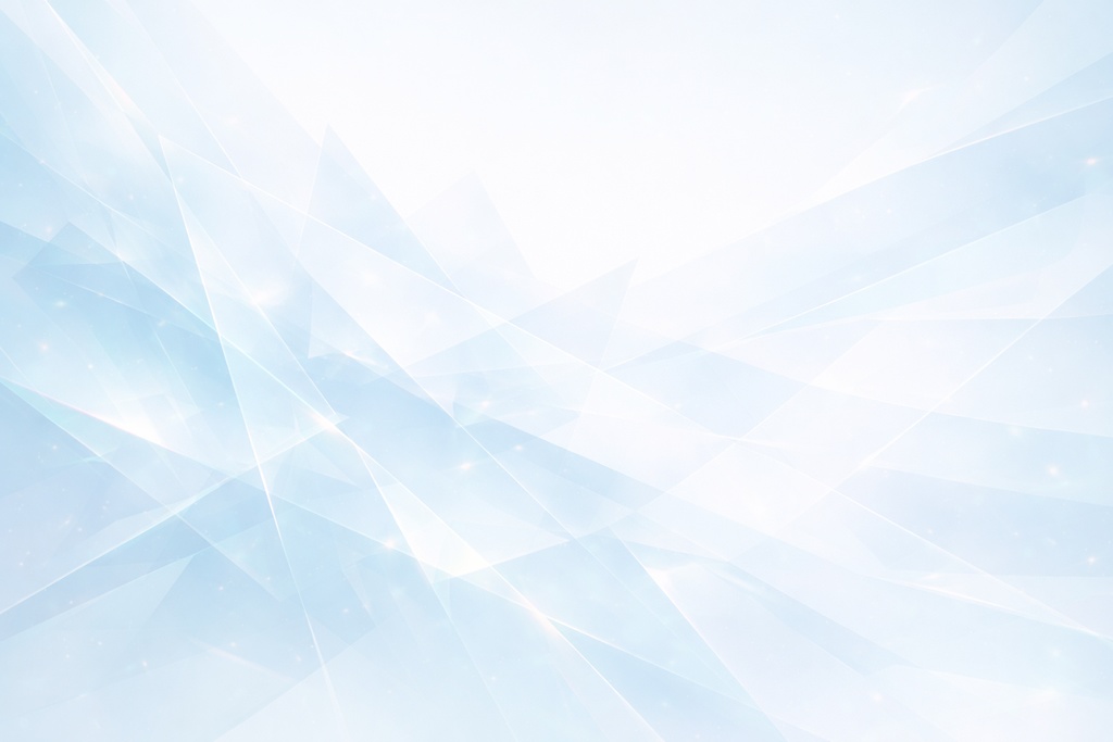 【冬背景素材】氷結晶グロー｜淡いブルー×ホワイト｜配信・サムネ用 16:9