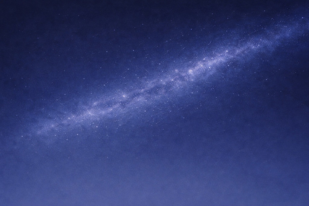 静かな夜の天の川 ― 情緒的ミニマル和風背景（16:9）