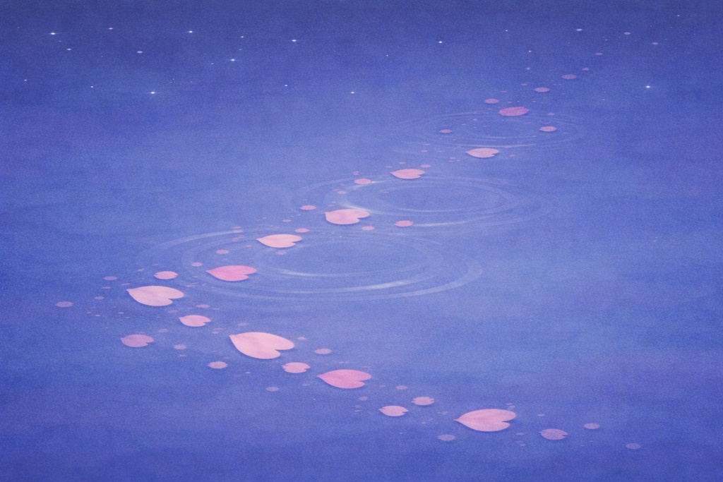 夜の旅路 ― 星と波紋