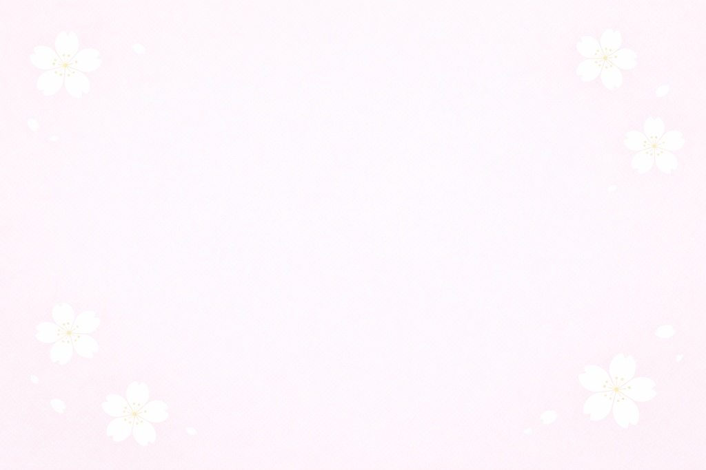 【背景素材】春のさくら・ミニマル背景セット(ピンク/生成り)|16:9・商用利用可