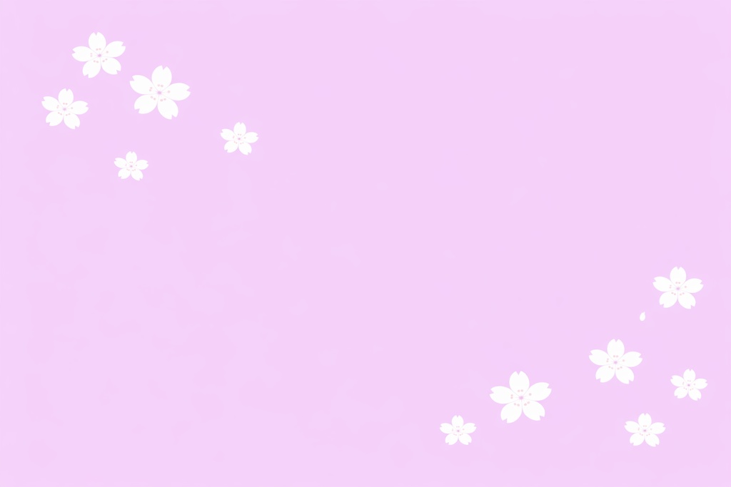【春背景セット】桜のフラット背景〈藤色・濃藤色〉｜文字入れしやすいシンプルデザイン
