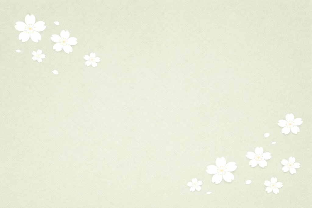 【桜背景素材】セージグリーン2色セット｜文字入れ・企画画像向け