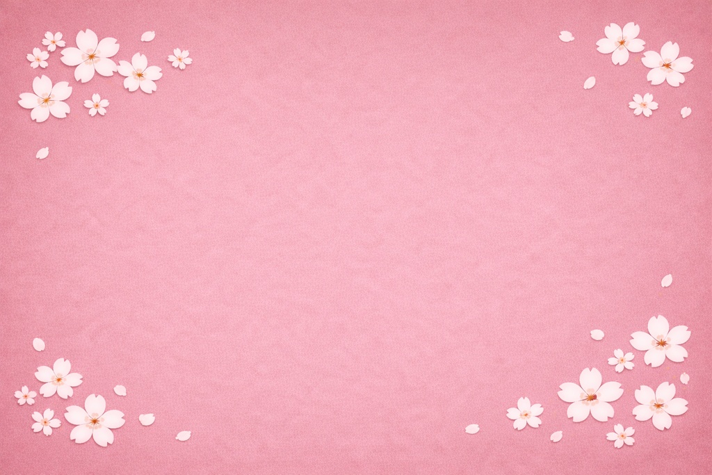 【桜背景素材】ソフトピンク2色セット|文字入れ・企画画像向け