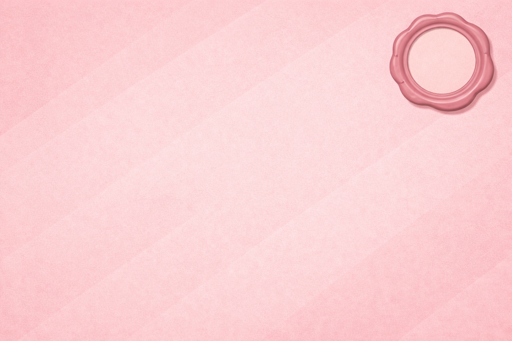 薄桜の封蝋背景｜春向け・やさしい契約デザイン素材